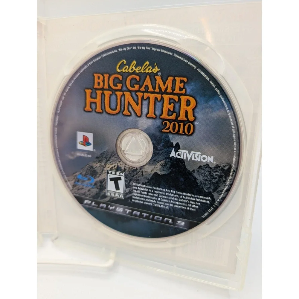 Cabelas‎ Big Game Hunter 2010 PS3 Sony Activision Hunting Sports Video Game